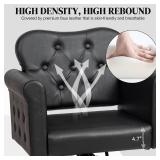 $219 OmySalon Hair Salon Chair for Stylist, Hydraulic Barber Chair 360  Swivel, All Black
