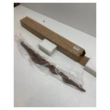 Wood Coat Hooks Wall Mount with 8 Gold Brass Hooks for Entryway, Bathroom, Bedroom