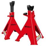 Car Jack Stands 6 Ton Adjustable Auto Floor Jack Stands, Double Locking, Base, 13,200 lb, 2 Pack