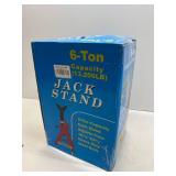 Car Jack Stands 6 Ton Adjustable Auto Floor Jack Stands, Double Locking, Base, 13,200 lb, 2 Pack
