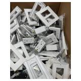 Large Pack Single-Pole Decorator Light Switch w Wallplate; 15A Decorator Receptacle
