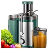 800W Juicer, Centrifugal with 3" Wide Mouth Feed Chute, BPA-free (Green)