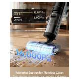 $230 DREAME H12 PRO Vacuum Mop, Wet & Dry Vacuum for Hard Floors, Self-Cleaning, Edge-to-Edge Drying