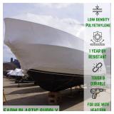 $150 Farm Plastic Supply Polyethylene Shrink Wrap - 7 mil Boat Shrink Film, 14