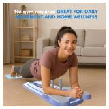 Pilates Board Foldable Reformer with Resistance Bands, Bar & Travel Bag   15-in-1 Ab Training