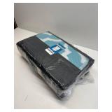 Garvee 9x12 Outdoor Waterproof Rug, Reversible Blue/White Straw Carpet for Patio & RV