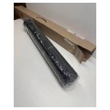 LUMI Washable Indoor Door Mat 36x60, Dirt Trapper Front Door Doormat with Non-Slip Backing, Grey