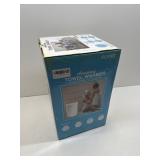 FLYHIT Towel Warmer for Bathroom, Wood Handle, Auto Shut Off, Fits Two 40x70 Towels, White