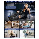 $130 Leg Massager with Heat & Compression: Sequential Boots, 6 Modes, 9 Intensity, 3 Heat