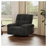 $275 Studyset Manual Recliner Chair, Swivel Rocker for Adults, Traditional Upholstered Recliner