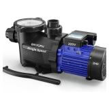 $258 Aquastrong In/Above Ground Pool Pump High Flow Self Primming Swimming Pool Pump,Blue