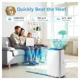 $400 Garvee Portable Air Conditioner 14000 BTU 3-in-1 AC, Dehumidifier & Fan, 750 Sq Ft, Window Kits