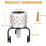 $299 GarveeLife Chicken Plucker Machine, 20 in Stainless Steel, 106 Soft Fingers, GFCI Waterproof