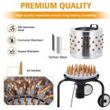 $299 GarveeLife Chicken Plucker Machine, 20 in Stainless Steel, 106 Soft Fingers, GFCI Waterproof