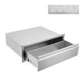 $180 Garvee 30W x 23H x 10D Outdoor Kitchen Drawers, Flush Mount Triple-Access BBQ Drawers