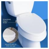 Brondell Swash Ecoseat Non-Electric Bidet Toilet Seat, Elongated, Dual Nozzle, Easy Install