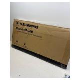 FLEXIMOUNTS 2 Pack 2x4ft Garage Storage Bike Wall Shelving Rack, 24x48 in, 660lbs, Black