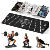 Squat Wedge Block One Piece, Heel-Elevated Slant Board for Squats Home Gym