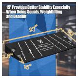 Squat Wedge Block One Piece, Heel-Elevated Slant Board for Squats Home Gym