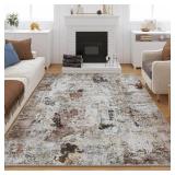 Rugcomf Modern Abstract Washable Rug 8