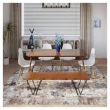 Rugcomf Modern Abstract Washable Rug 8