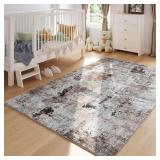 Rugcomf Modern Abstract Washable Rug 8