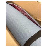 Printed Yoga Mat 72" x 24", 6mm Thick, Non-Slip with Strap for Yoga Pilates Workout (Blue Lotus)