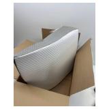 Sweetcrispy 7.5-Inch Wedge Pillow for Sleep Apnea, Neck Pain, Post Surgery, White & Grey