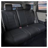 $200 Lolcar CRV Seat Covers Custom Fit for Honda CRV 2017-2022, Leather Full Set, Waterproof, Black
