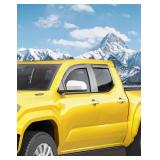 in-Channel Window Rain Guards for Toyota Tacoma 2024-2026 Double Cab (4 full-size doors)