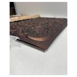 Art3dwallpanels 12 Pack 24x24 PVC 3D Wall Panels, Vintage Flower, Fire Rated, Antique Copper