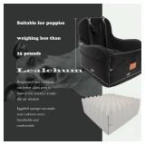 Lealchum Dog Booster Car Seat for Small/Medium Dogs up to 35lbs, Detachable & Washable