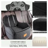 Lealchum Dog Booster Car Seat for Small/Medium Dogs up to 35lbs, Detachable & Washable