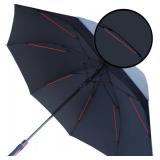60MPH Big Golf Umbrella - Windproof XL Heavy Duty, Auto Open, Fiberglass Frame, Black