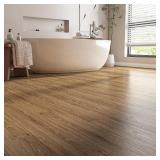 Stickyart 36 PCS 54 Sq.Ft Honey Oak Vinyl Flooring Peel and Stick 36x6 Waterproof Self-Adhesive