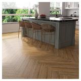 Stickyart 36 PCS 54 Sq.Ft Honey Oak Vinyl Flooring Peel and Stick 36x6 Waterproof Self-Adhesive