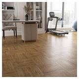 Stickyart 36 PCS 54 Sq.Ft Honey Oak Vinyl Flooring Peel and Stick 36x6 Waterproof Self-Adhesive