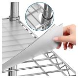 Shelf Liners for Wire Shelves - 5 Clear 12x22 in Mats