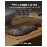 $99.99 ProtoArc EK01 Plus Backlit Ergonomic Wireless Split Keyboard, Dual Bluetooth/USB, Wrist Rest