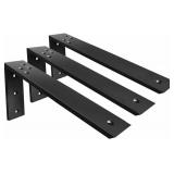 Countertop Support Brackets - 3 Pack L Brackets, 20 x 8 x 2.5 in, 3/8 in Thick, Metal Corbels