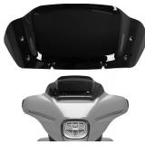 Black 10" Wave Windscreen Wind Splitter for Harley Street Glide FLHXSE 2023 2024