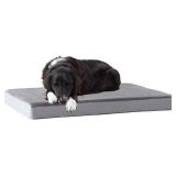 Barkbox Orthopedic Dog Bed with Memory Foam, Large, Grey - Joint Relief & Restful Sleep