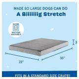 Barkbox Orthopedic Dog Bed with Memory Foam, Large, Grey - Joint Relief & Restful Sleep