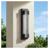 Hyunbae Outdoor Wall Light 18.9" Sconce, Waterproof, Acrylic Ripple Lamp, 2700K, Dimmable