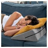 Avana Micro-Velvet Slant 7  Height - Firm Density Bed Wedge for Back and Knee Support
