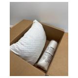 OAISZ Shredded Memory Foam Pillows, Queen 2-Pack, Adjustable Firm for Side/Back/Stomach Sleepers