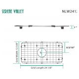 Serene Valley Sink Grid 24-1/8 x 12-5/8, Centered Drain, 1-1/2 Radius NLW2412C