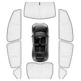 KMF 8pcs Thicken Sun Shades for Tesla Model Y 2020-2024 Sunshade Window Covers UV Block Privacy