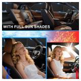 KMF 8pcs Thicken Sun Shades for Tesla Model Y 2020-2024 Sunshade Window Covers UV Block Privacy