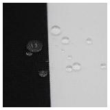 SleepMan Chair Cushions 17x16 with Ties, Set of 2, Water-Resistant U-Shape Pads, Black Stripe